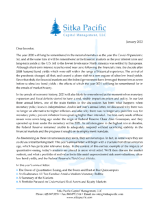 Sitka Pacific Capital Management, LLC 2022 Annual Letter to Clients